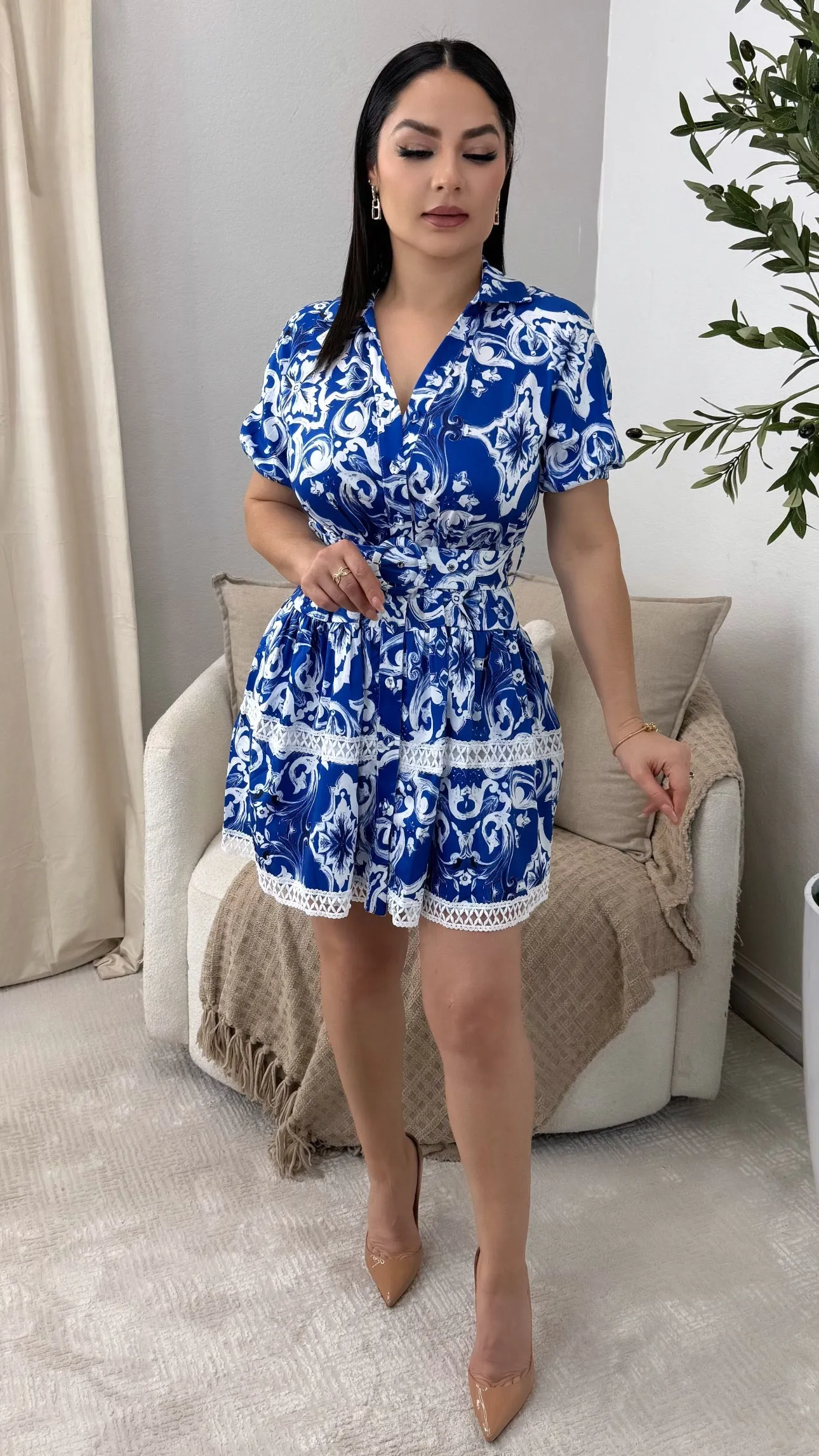 NATALEE BLUE DRESS