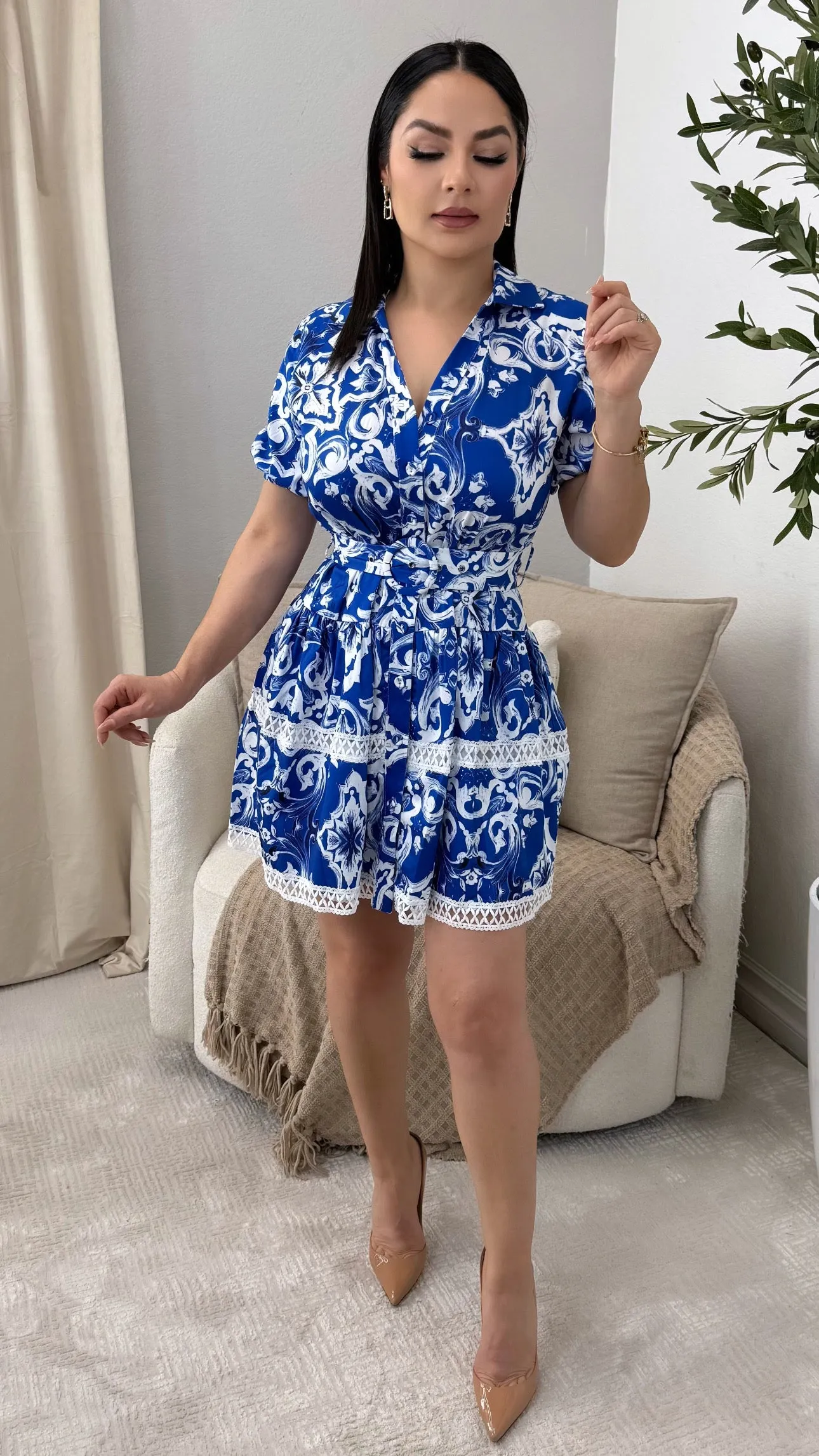 NATALEE BLUE DRESS