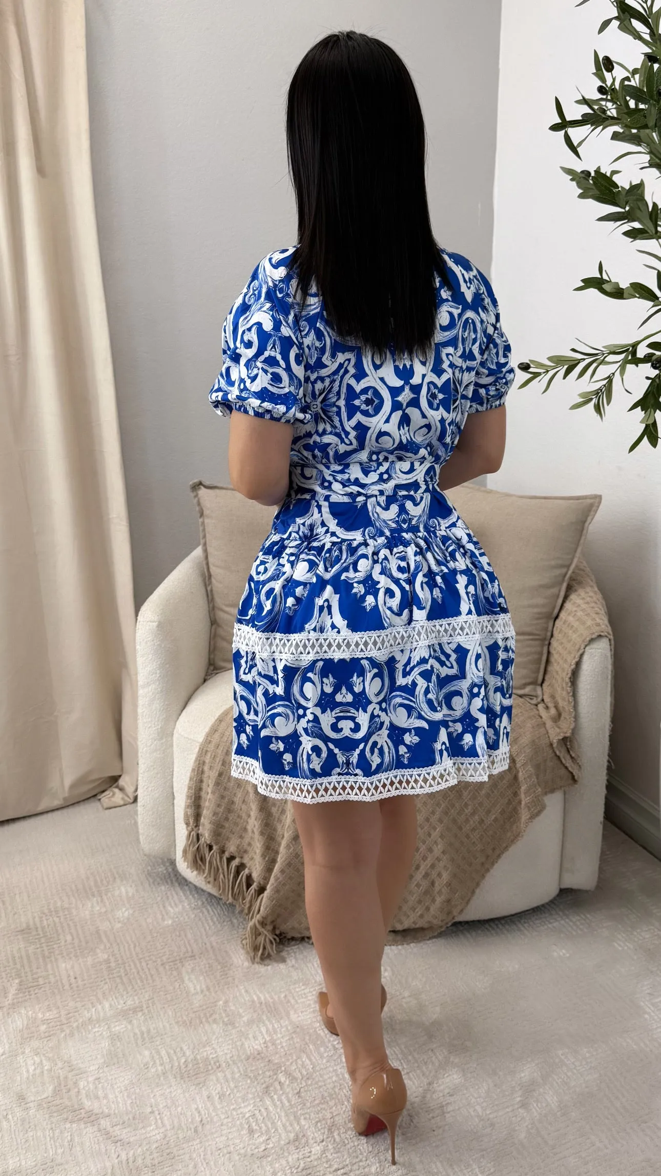 NATALEE BLUE DRESS