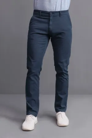 NAVY COTTON CHINOS