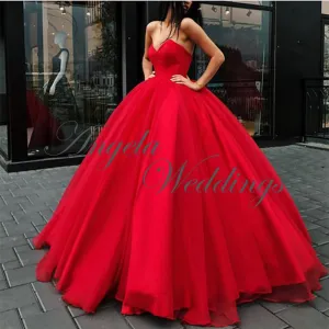 New Arrival 2020 Gorgeous Ball Gown Organza Prom Dresses Floor Length