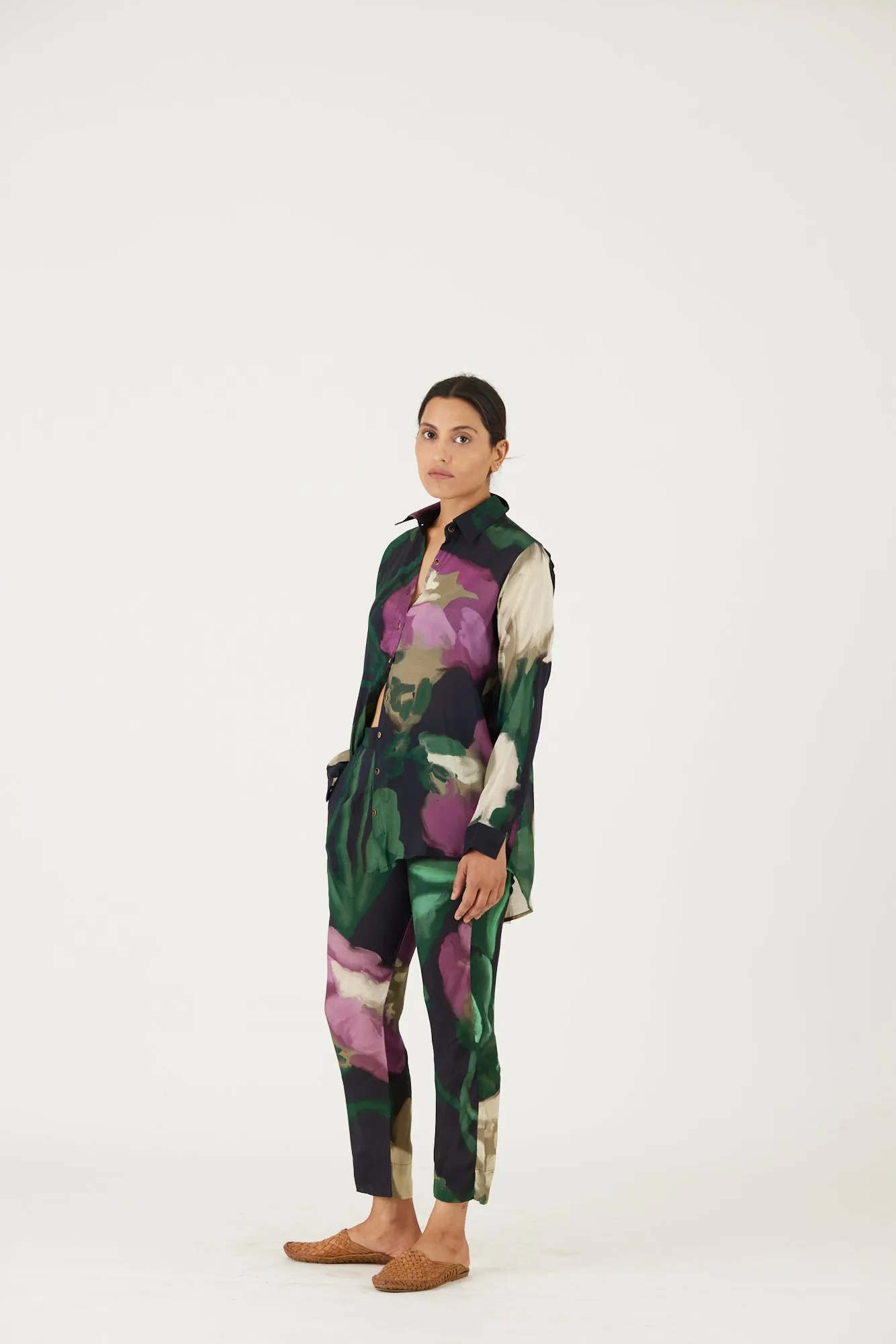 New Season Fall 24/Summer 25-Coord Set-Cotton Silk-Sara Green-YAMLS26-Fashion Edit Yam