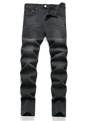 New Slim Fit Men's Jeans Skinny Pants