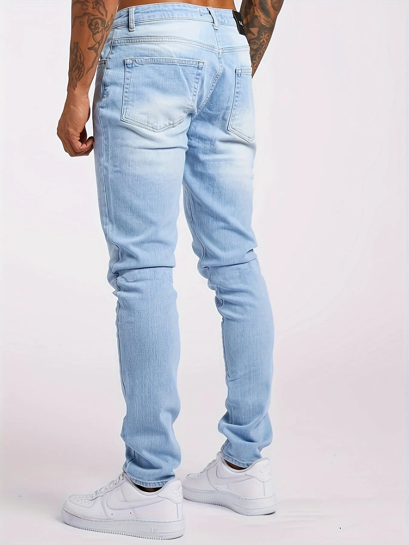 New Slim Fit Men's Jeans Skinny Pants