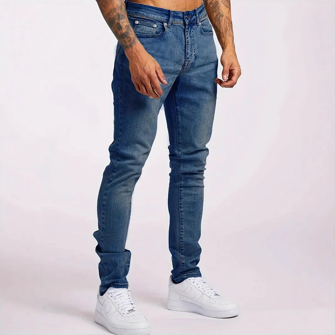 New Slim Fit Men's Jeans Skinny Pants