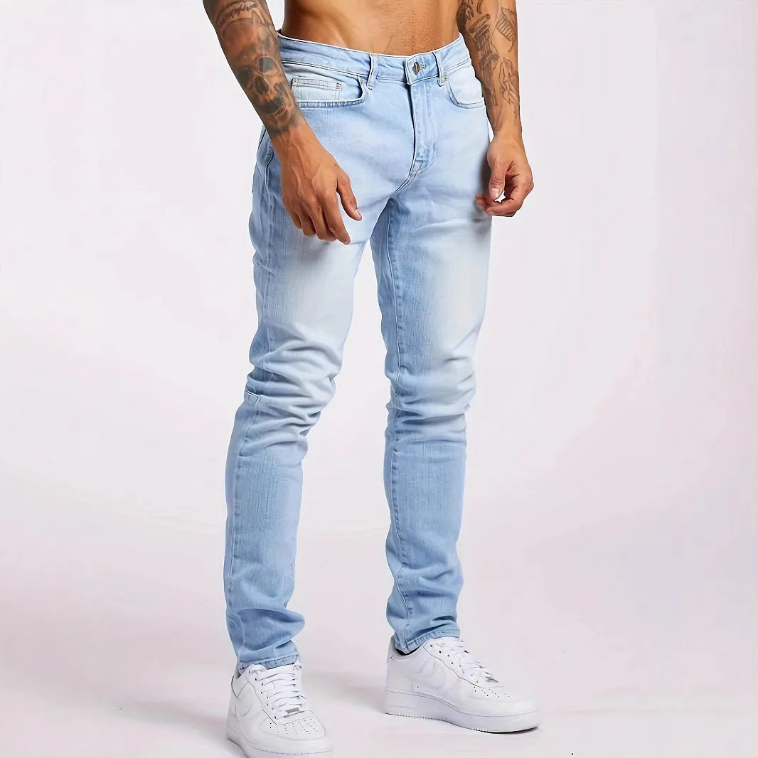 New Slim Fit Men's Jeans Skinny Pants