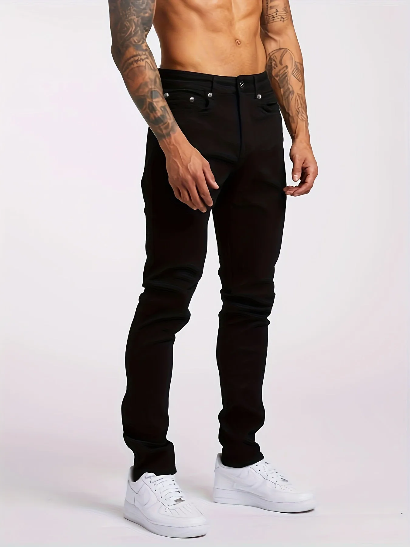New Slim Fit Men's Jeans Skinny Pants