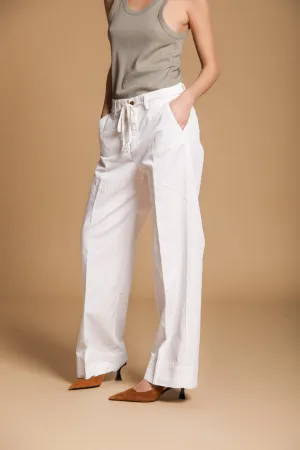 New York Studio women's Chino pants in cotton-linen twill Relaxed fit