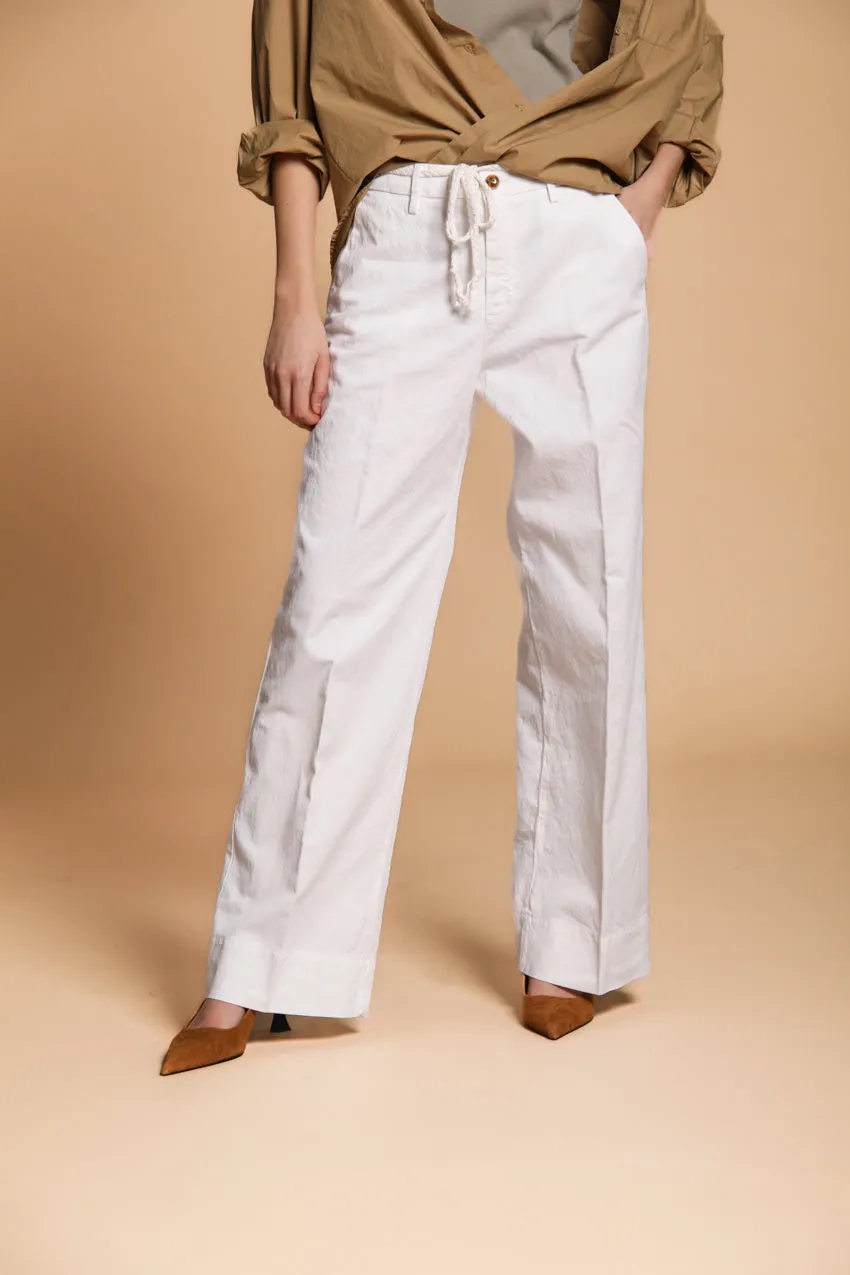 New York Studio women's Chino pants in cotton-linen twill Relaxed fit