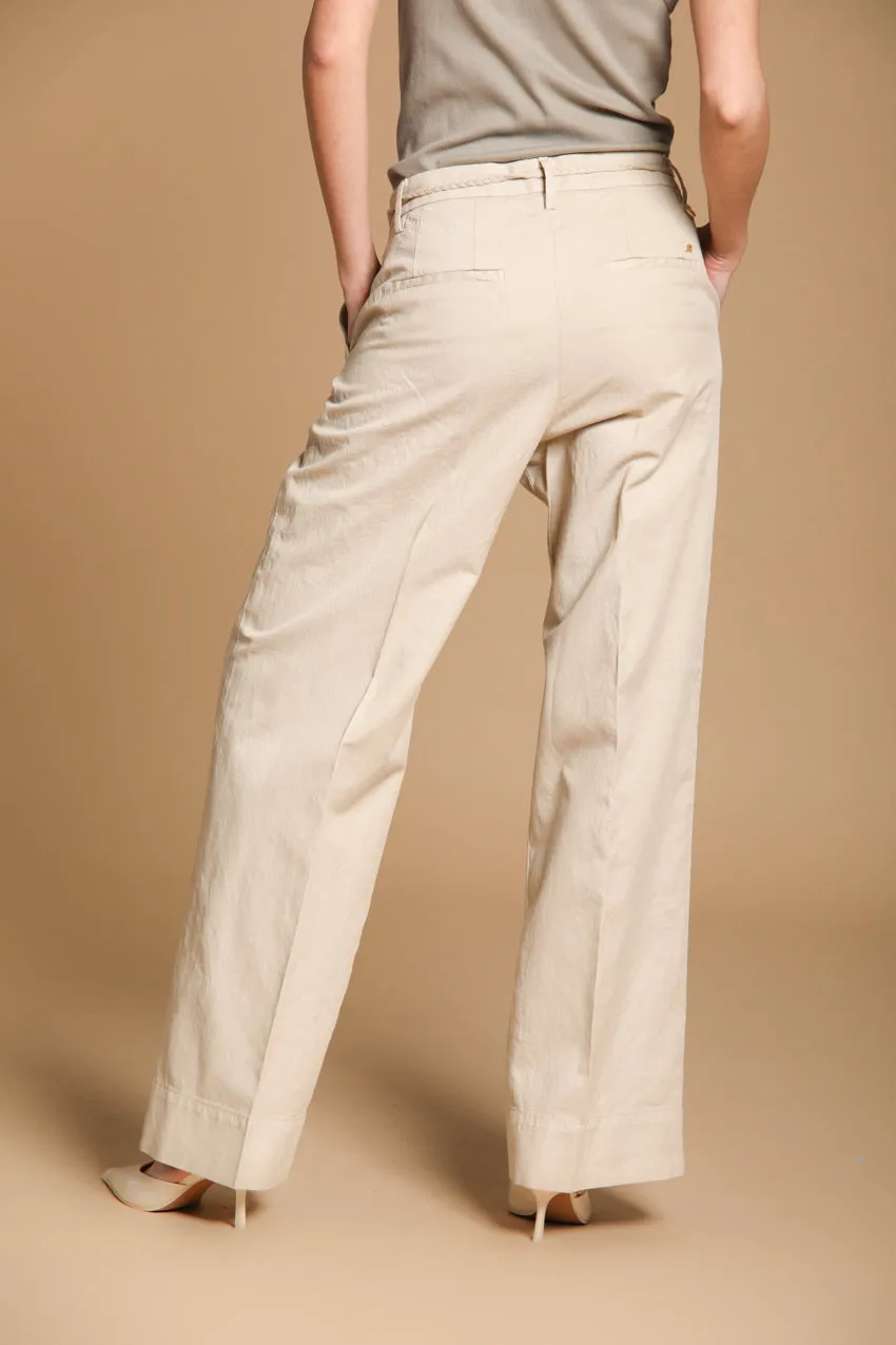 New York Studio women's Chino pants in cotton-linen twill Relaxed fit