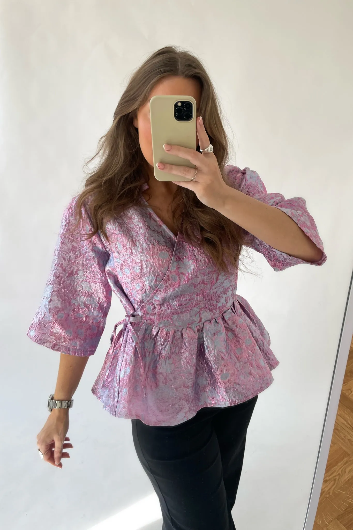 Noella Neva Slå Om Bluse - Lilla
