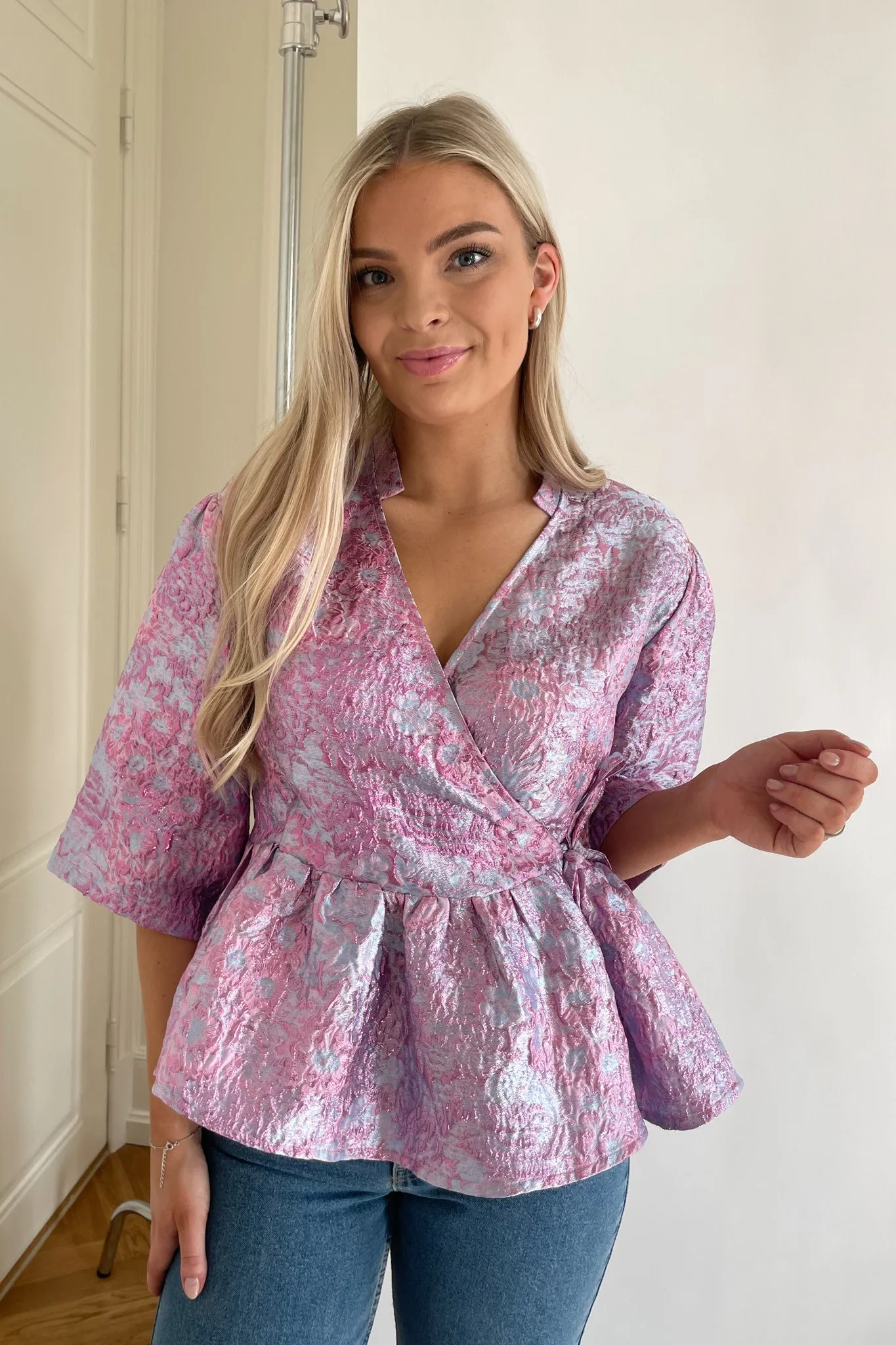 Noella Neva Slå Om Bluse - Lilla