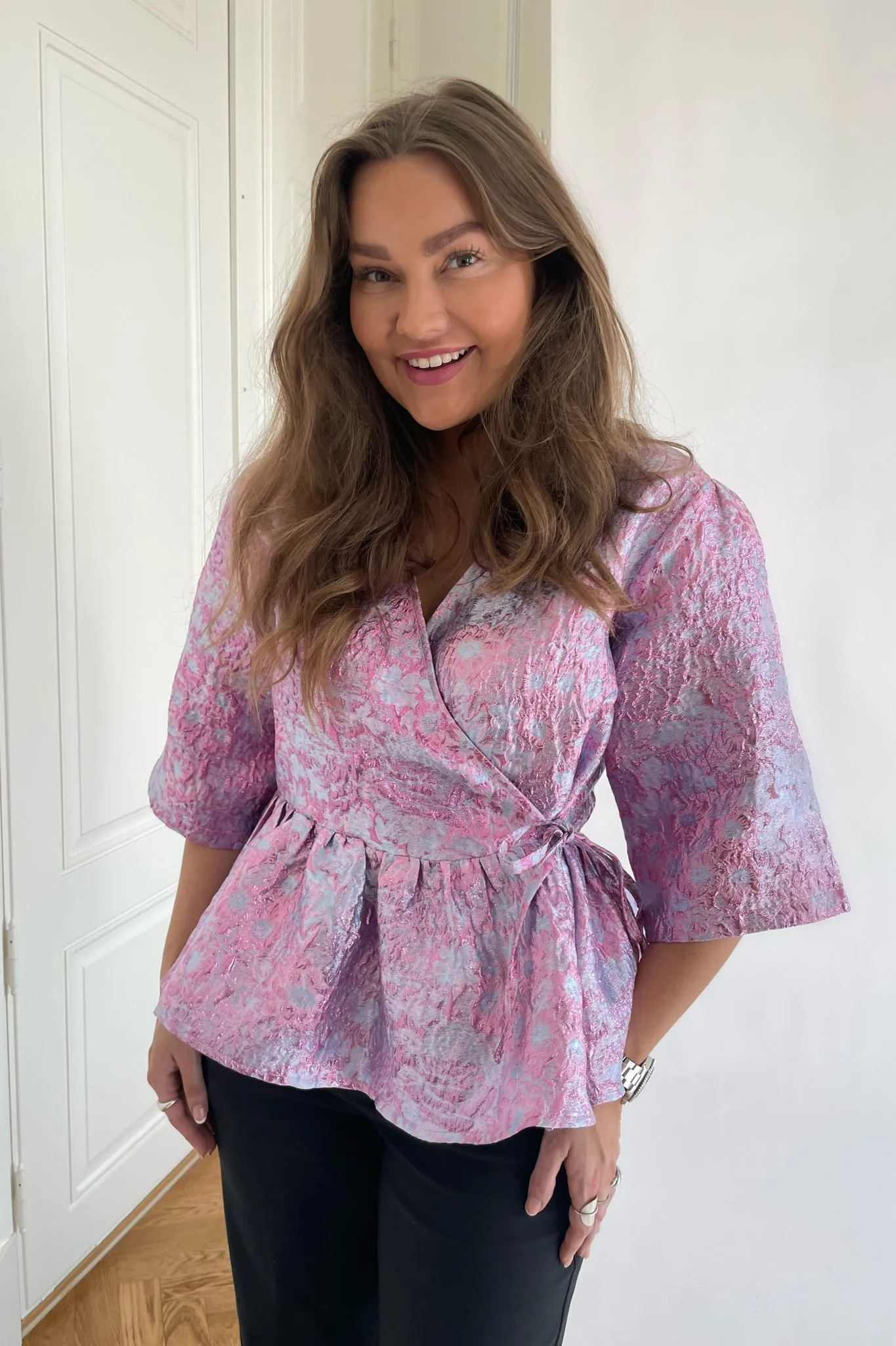 Noella Neva Slå Om Bluse - Lilla