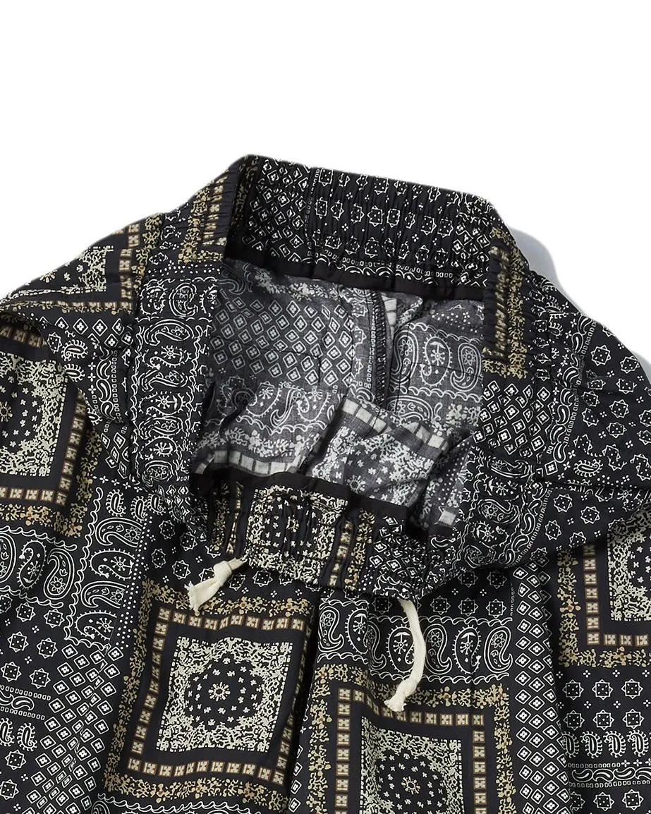 Nomantic Multi Pattern Cotton Pants Black