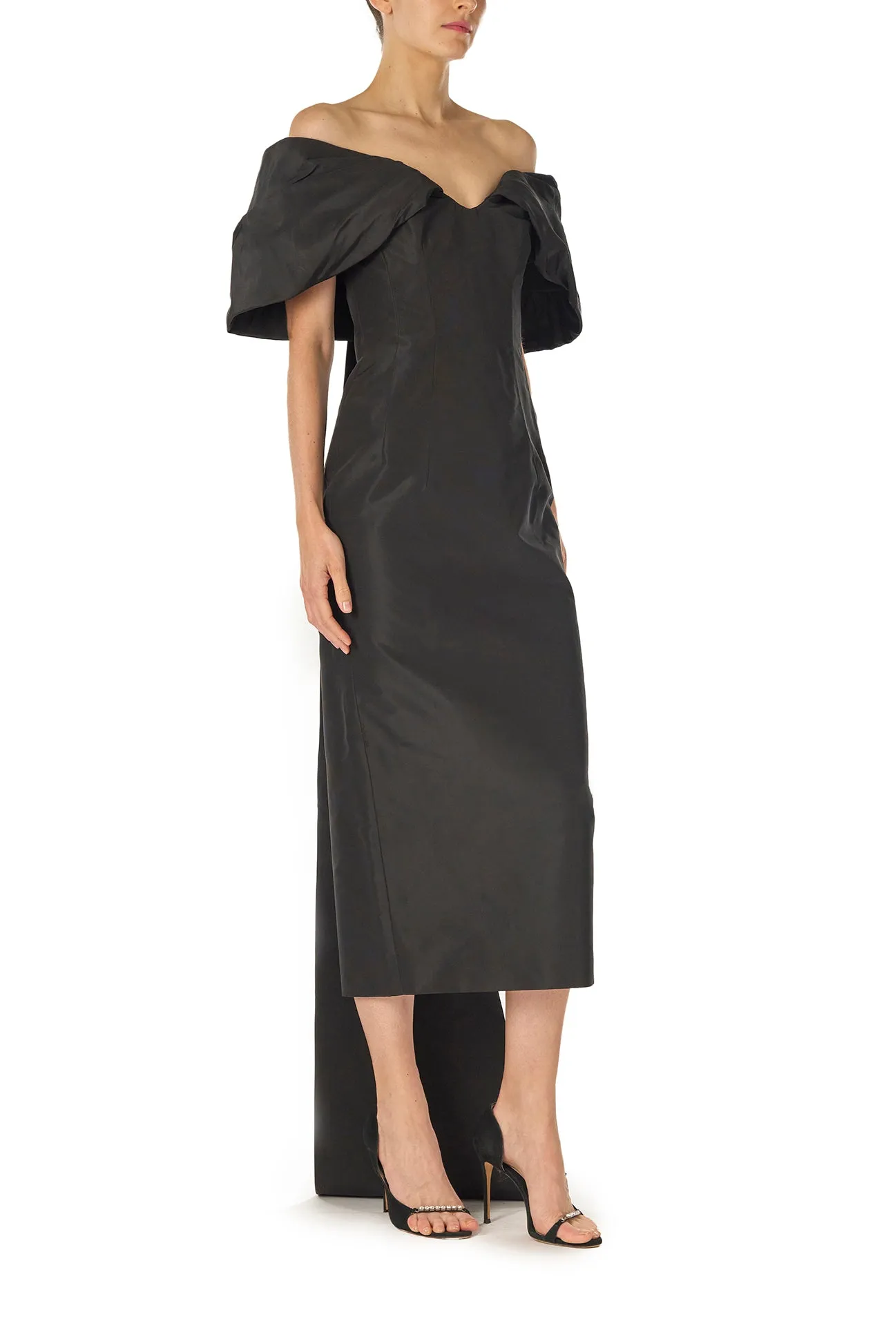 Off-The-Shoulder Column Dress