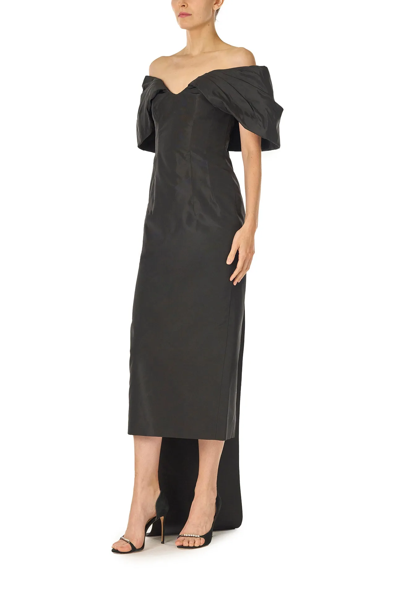 Off-The-Shoulder Column Dress