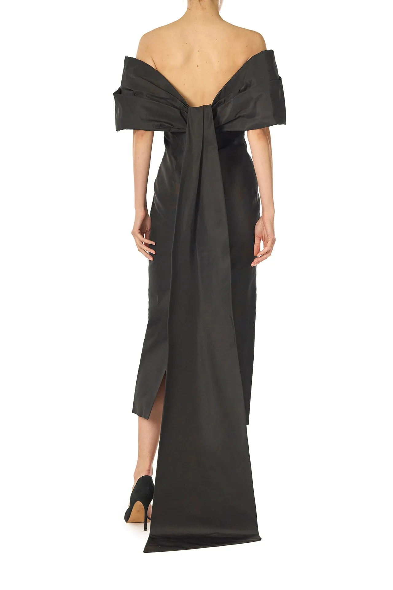 Off-The-Shoulder Column Dress
