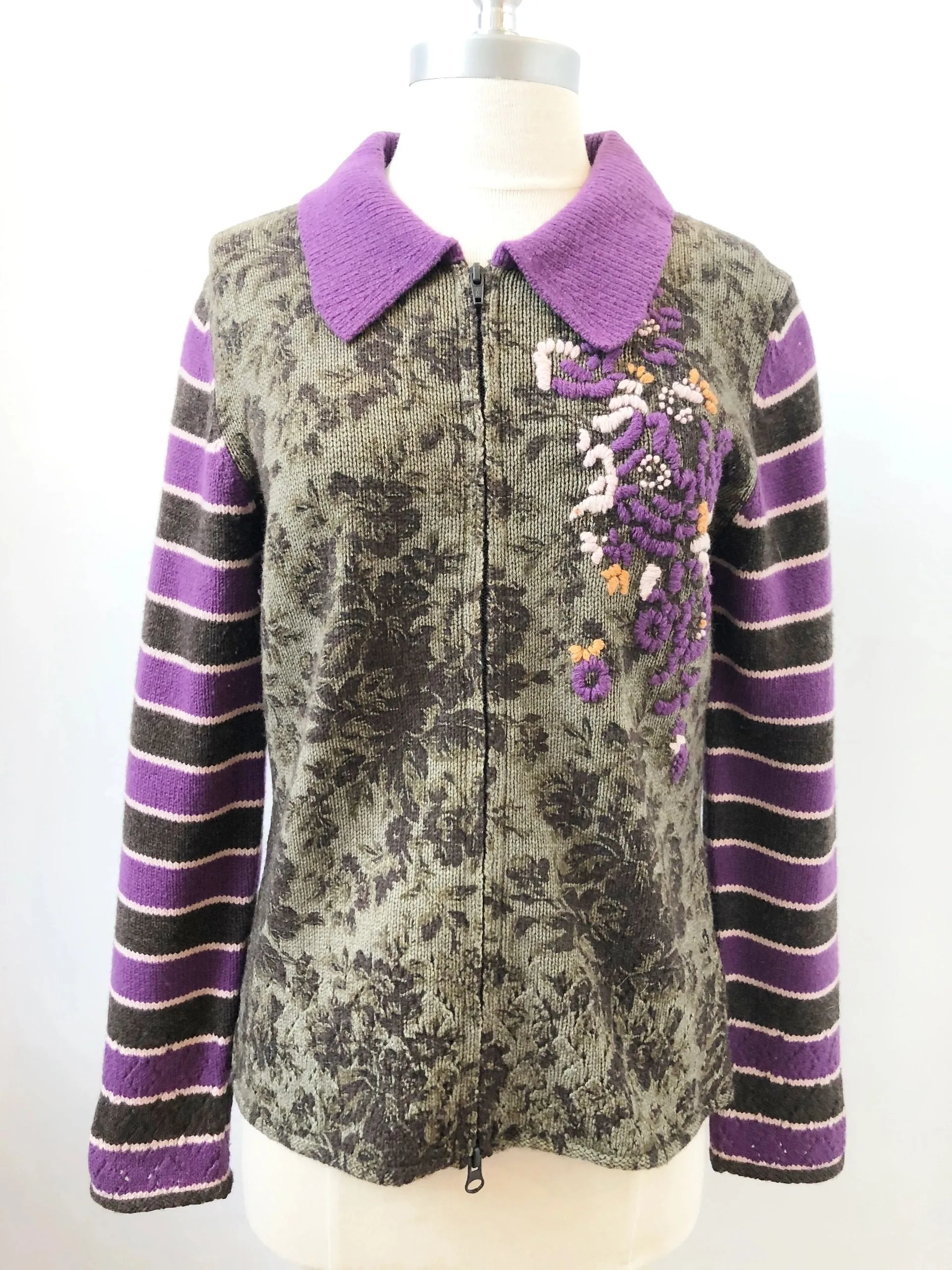 Oilily Wool Zipped Cardigan Size M