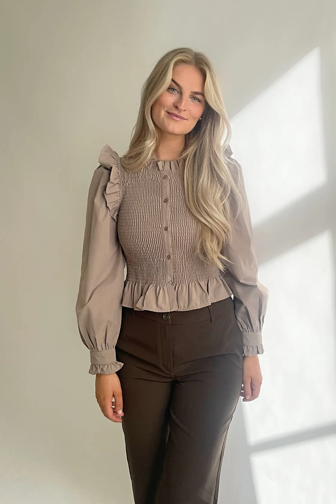 ONLAspen Smock Bluse - Beige
