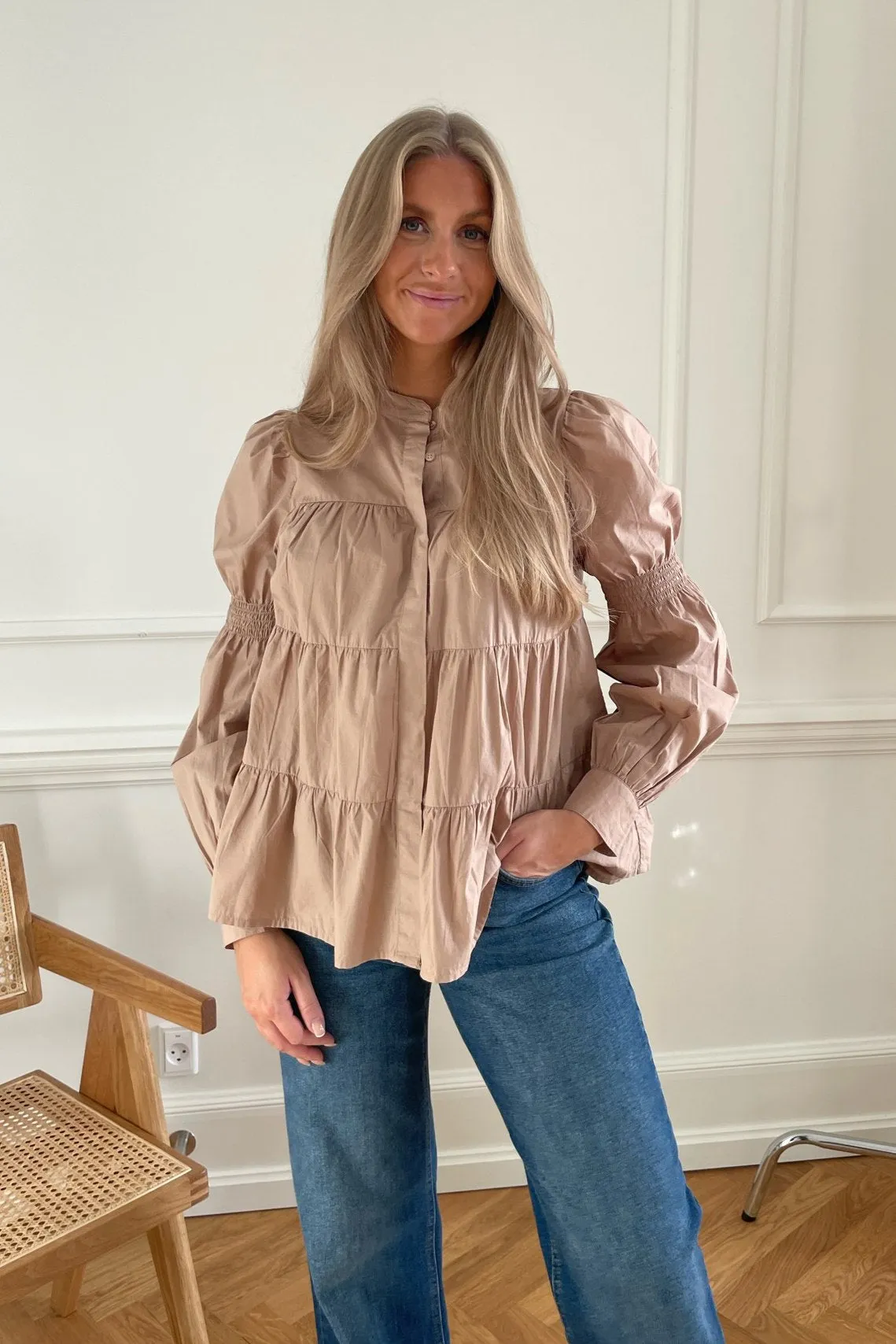 ONLJohane Katy Skjorte - Beige