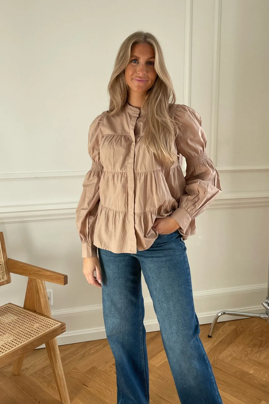 ONLJohane Katy Skjorte - Beige