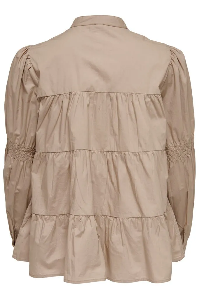 ONLJohane Katy Skjorte - Beige