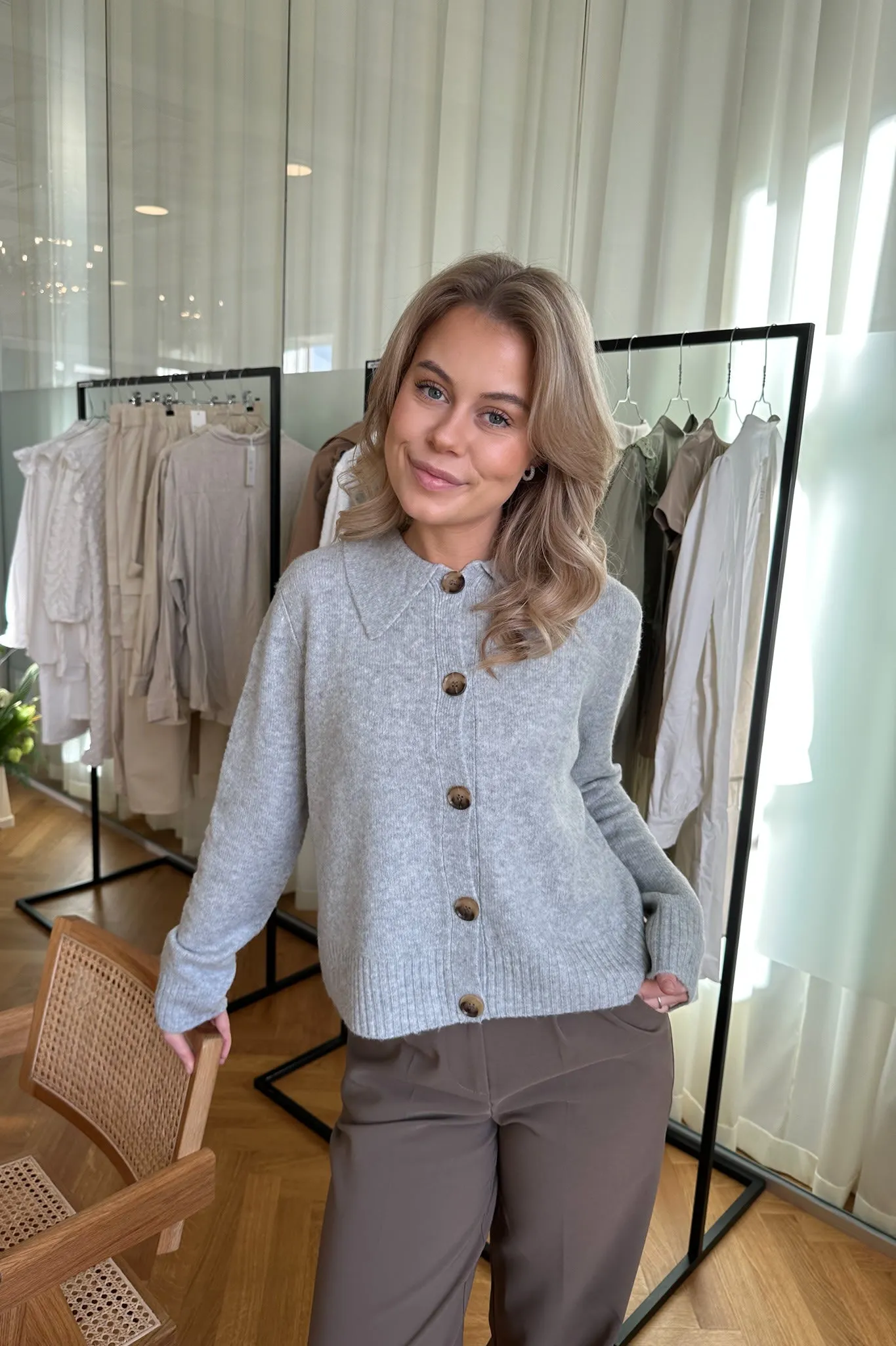 ONLRonja Cardigan - Lysegrå