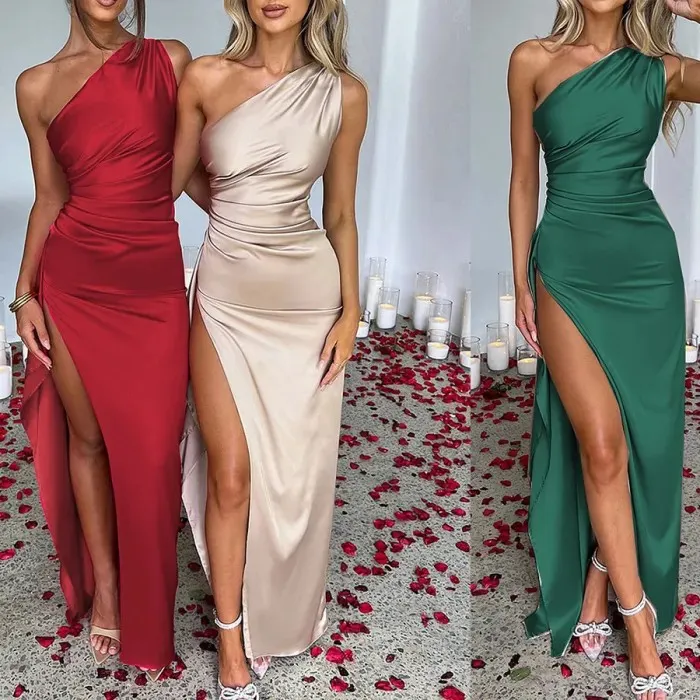 Open Back Slim Fitting Long Dress