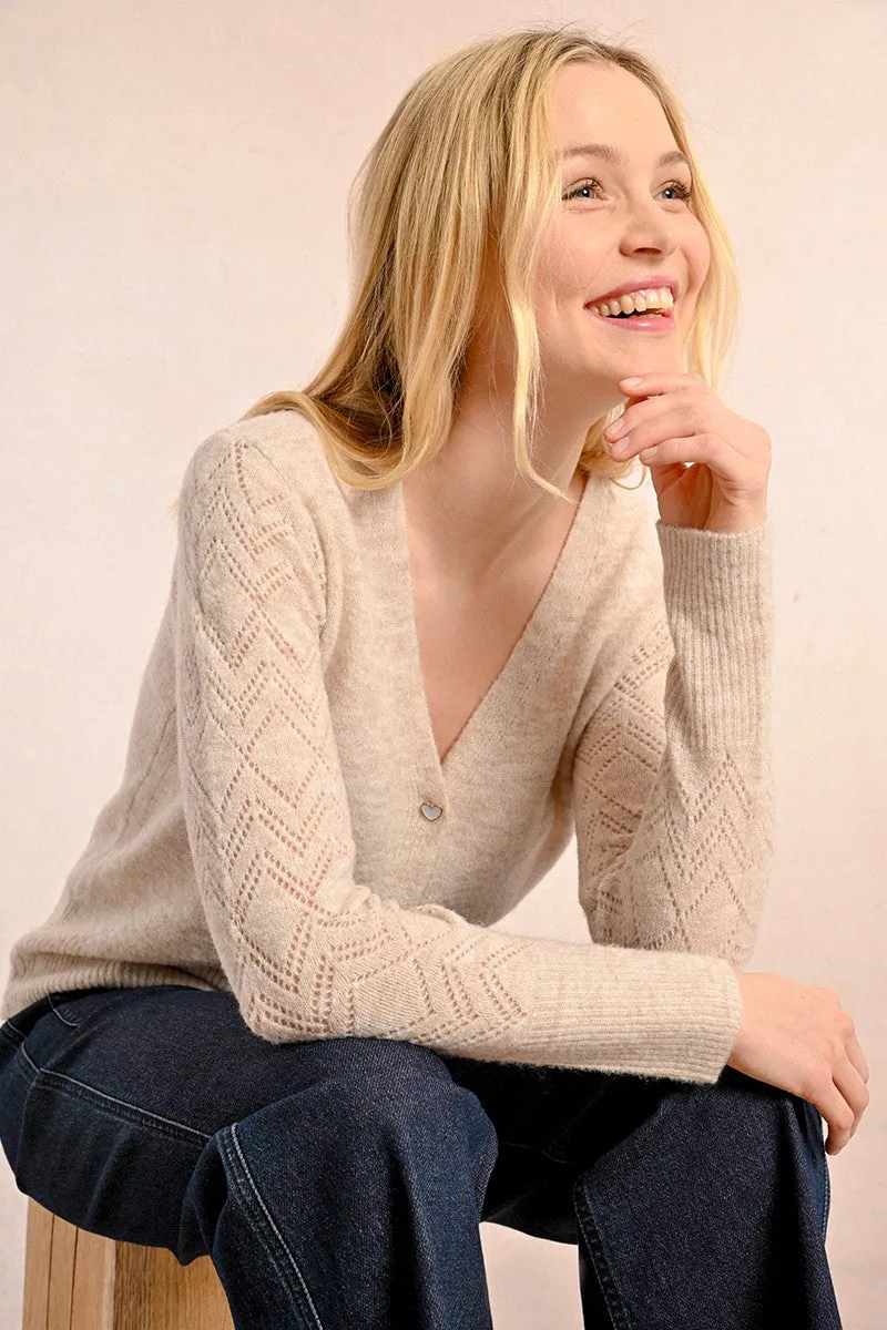 OPENWORK KNIT VEST