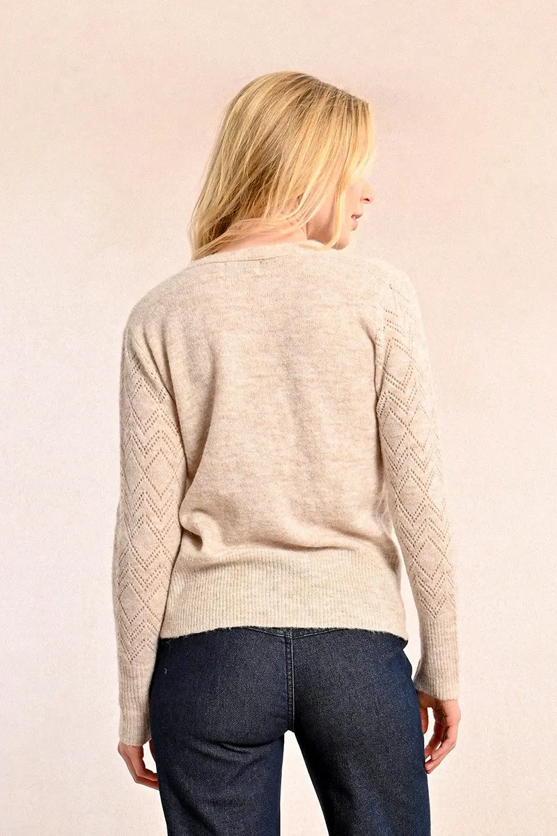 OPENWORK KNIT VEST