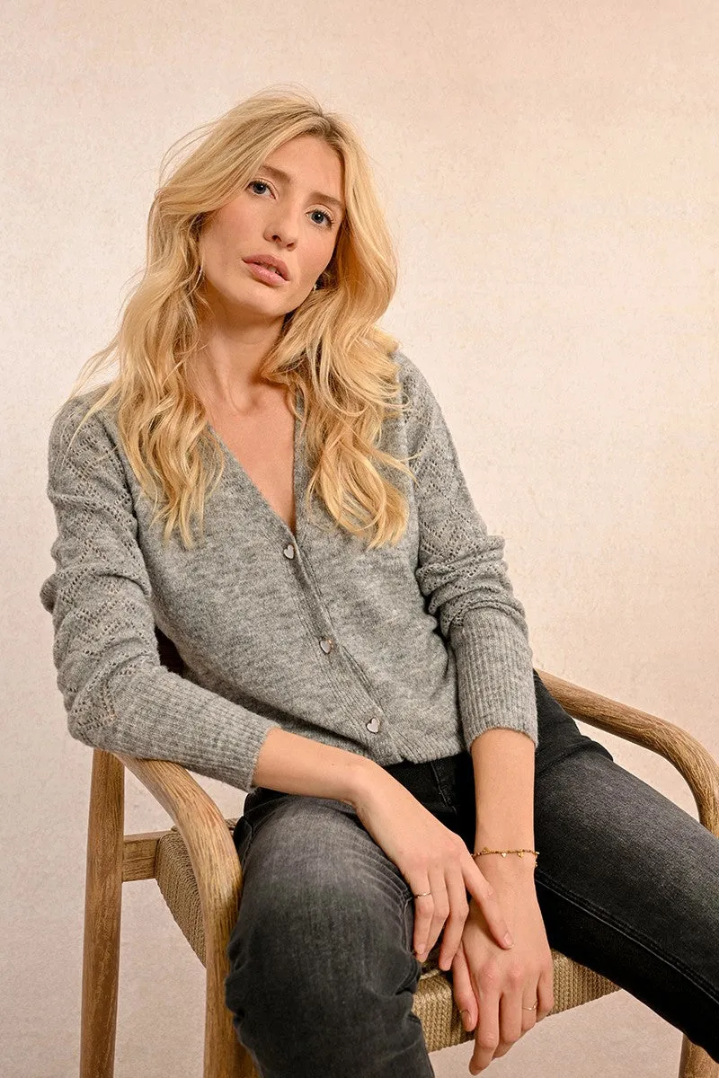 OPENWORK KNIT VEST