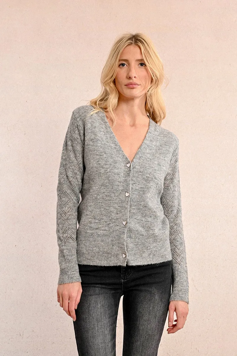 OPENWORK KNIT VEST