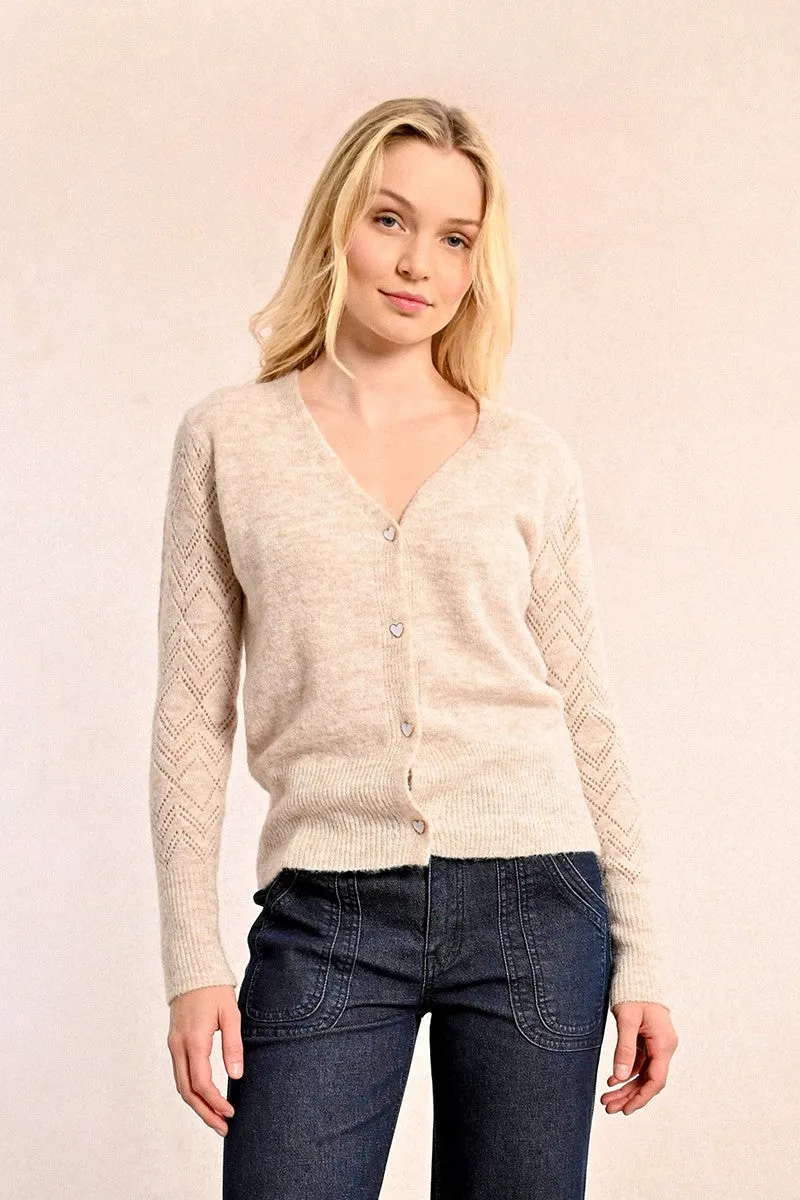 OPENWORK KNIT VEST