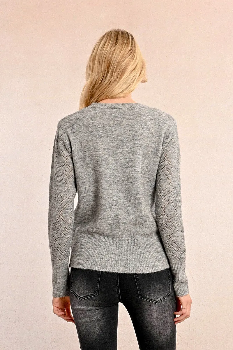 OPENWORK KNIT VEST