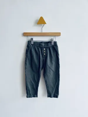Organic Cotton Button Pants // 2-3Y