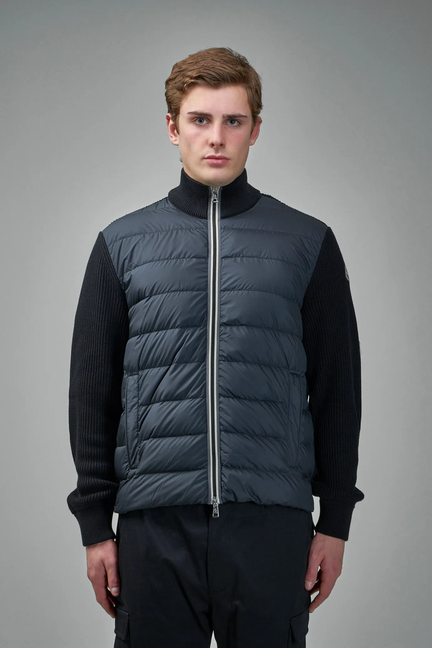 Padded Wool Cardigan