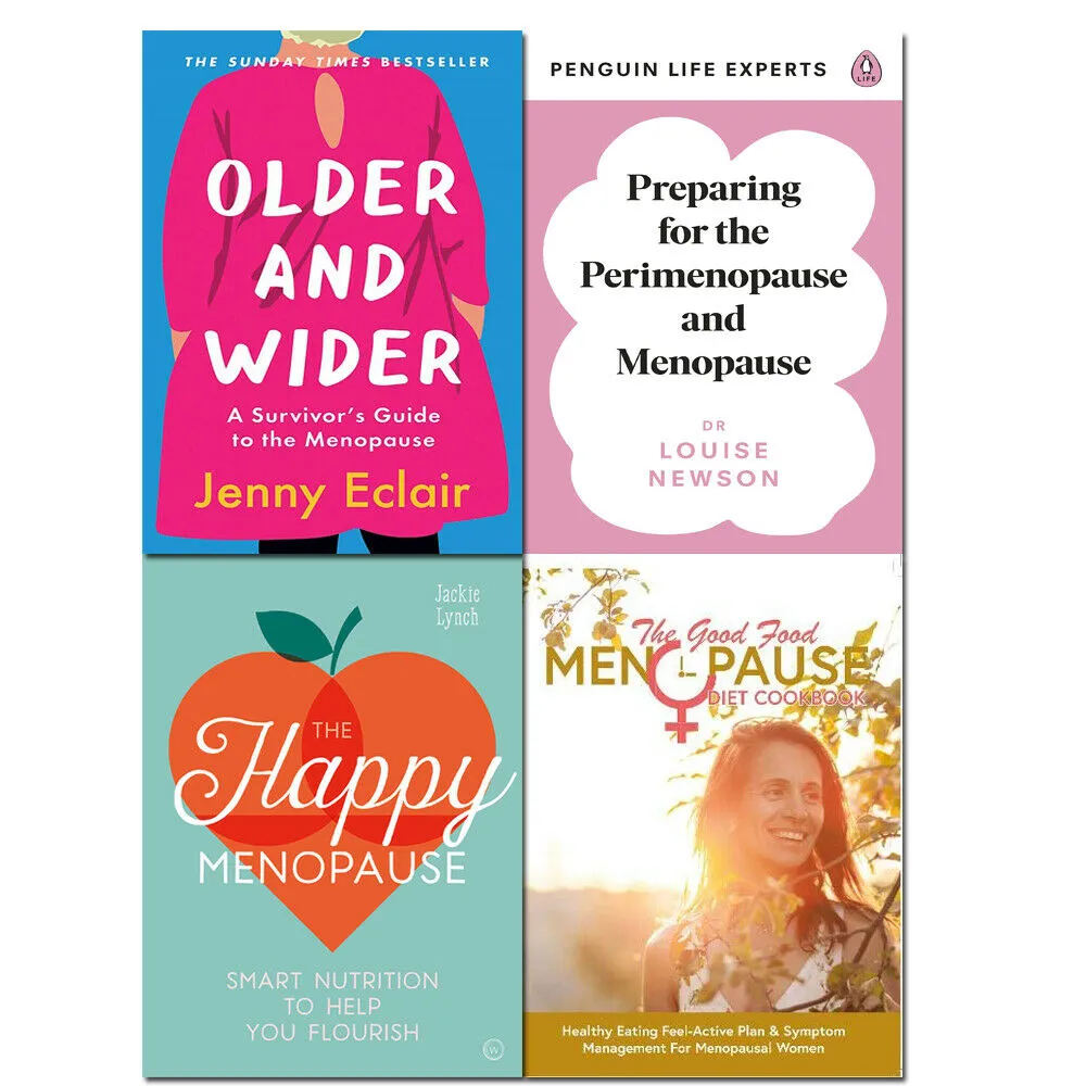 Perimenopause and Menopause, Older and Wider, Happy Menopause & Menopause 4 Books Set