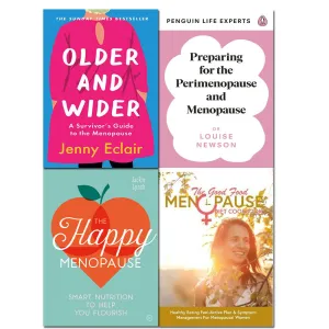 Perimenopause and Menopause, Older and Wider, Happy Menopause & Menopause 4 Books Set