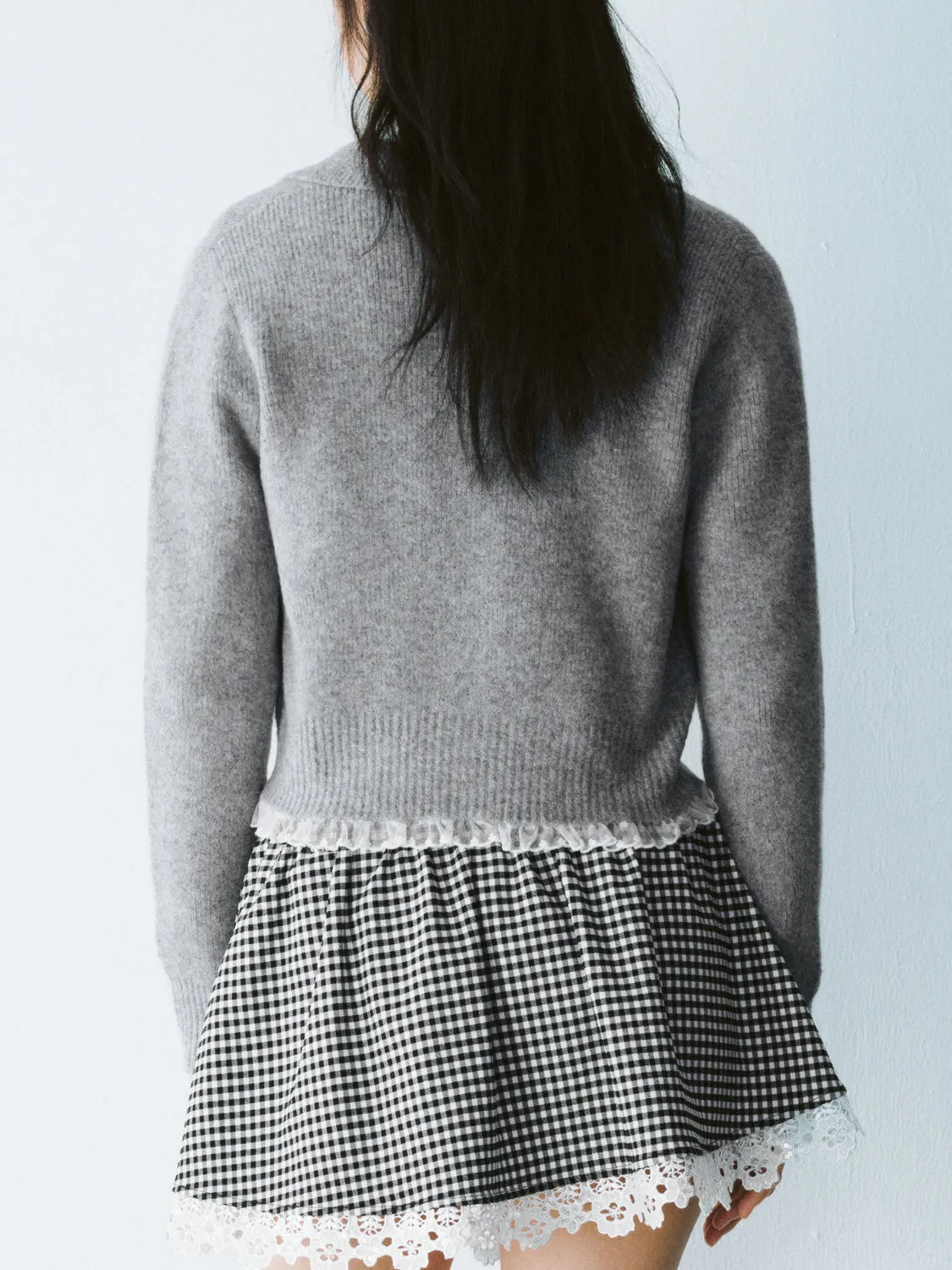 Peter Pan Collar Knitted Cardigans