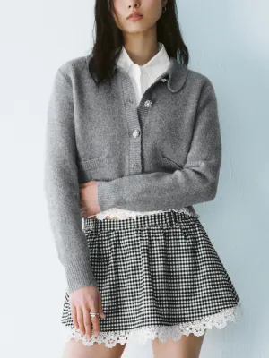 Peter Pan Collar Knitted Cardigans