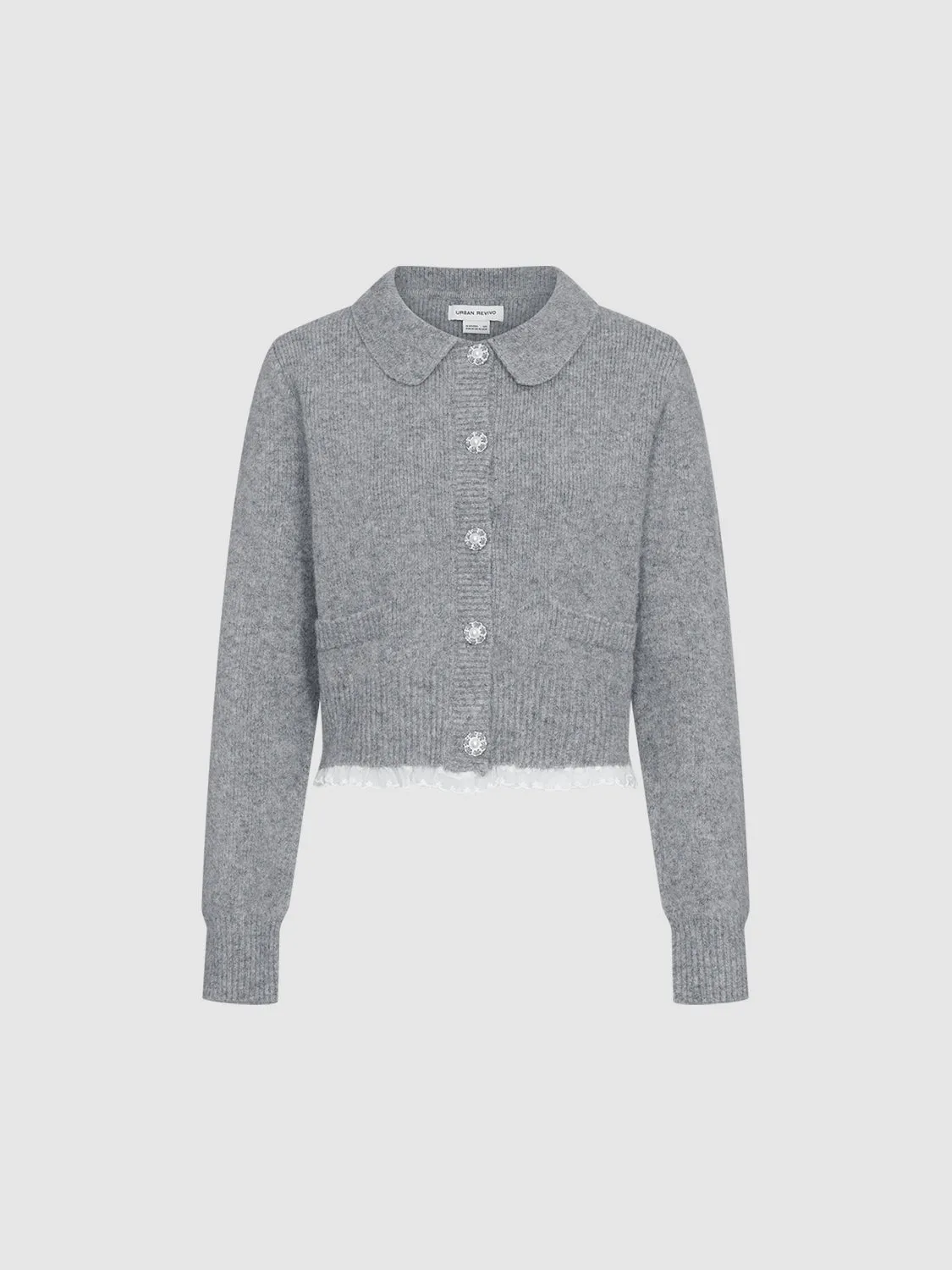 Peter Pan Collar Knitted Cardigans