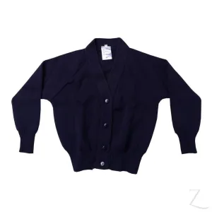 Plain Cardigan Jersey - Navy