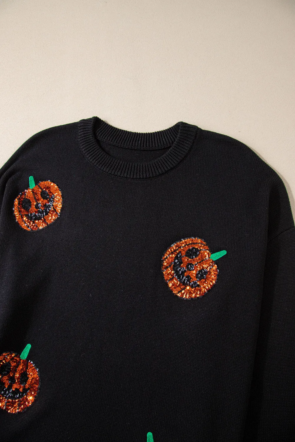 Plus Size Pumpkin Pattern Sweater