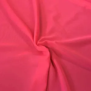 Polyester Soft Light Weight, Sheer, See Through Chiffon Fabric Sold By The Yard. Neon Fuchsia