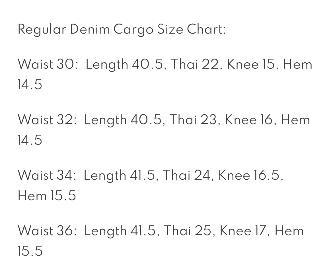 Premium Denim Cargo Pants (Regular Fit) - Dark Blue