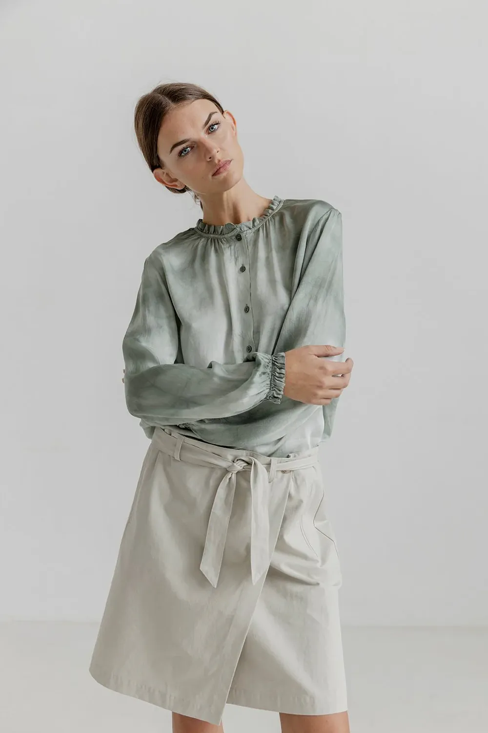 Project AJ117 Rosita Sage Blouse