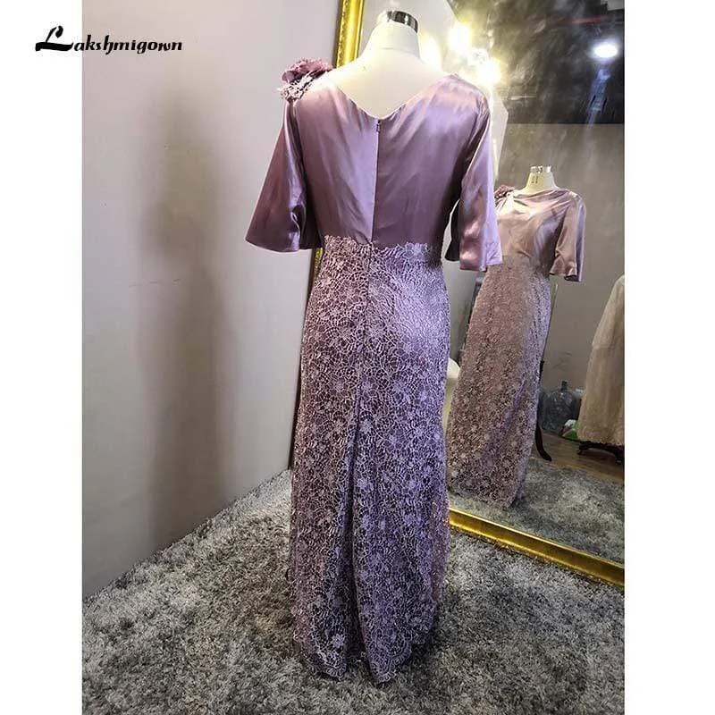 Purple Mother of the Bride Groom Dresses Mermaid
