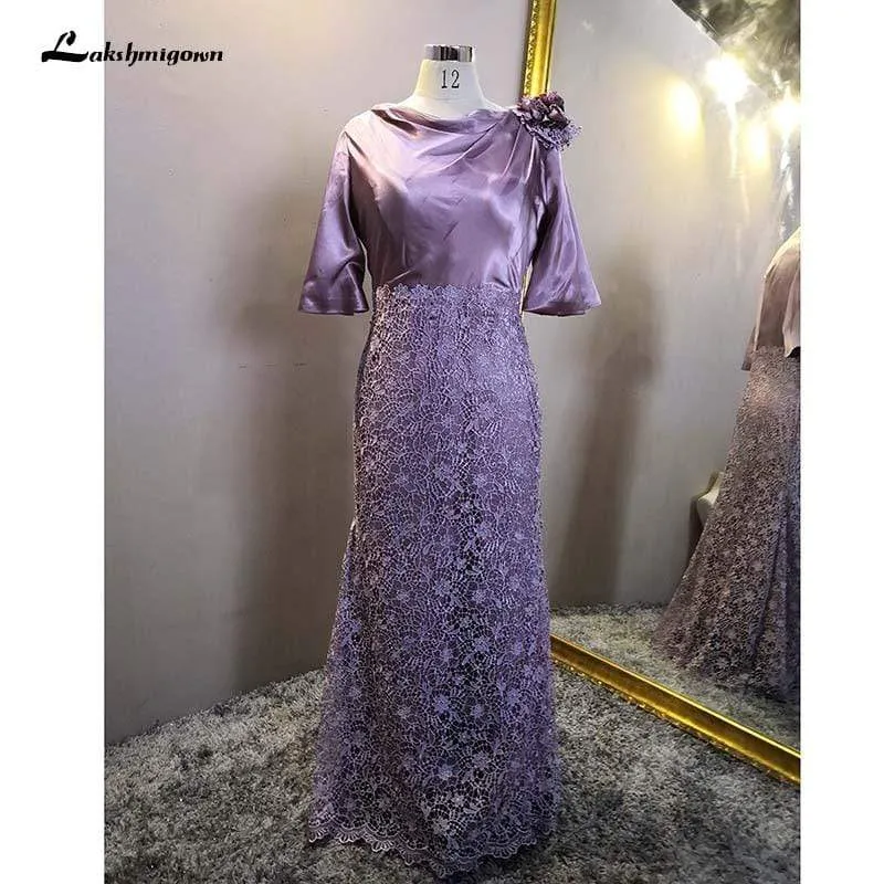 Purple Mother of the Bride Groom Dresses Mermaid