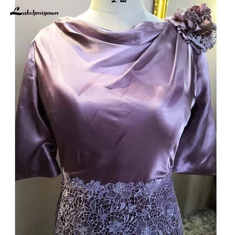 Purple Mother of the Bride Groom Dresses Mermaid