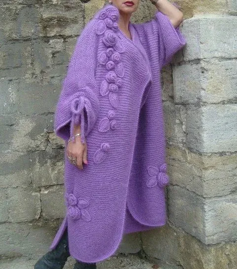 "Fantasy binding" cardigan
